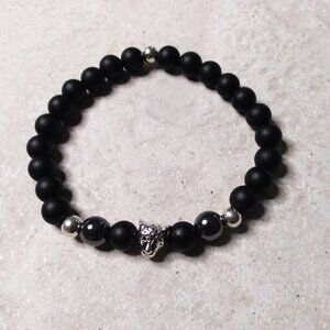 Handsome + Sexy! Beaded Men's Bracelet 8" - Jaguar - Puma - Panther - Cougar